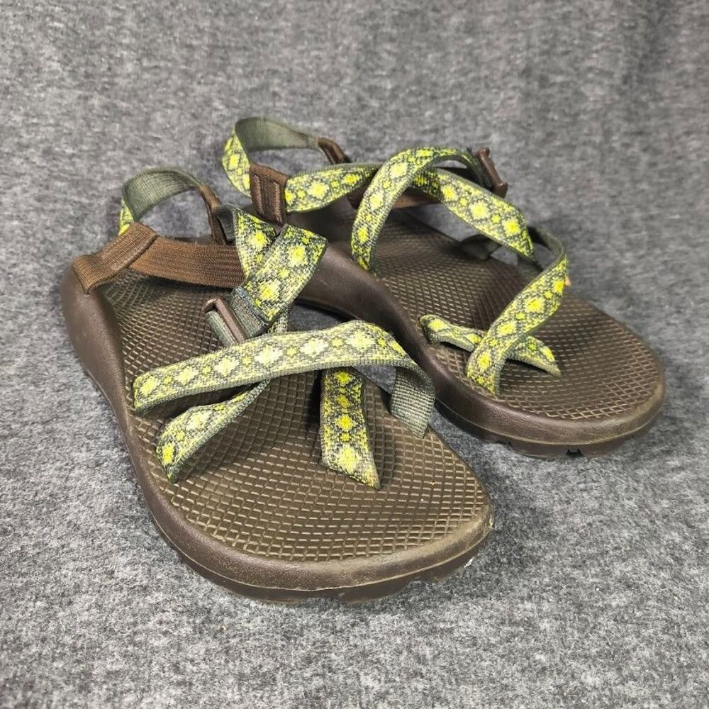 Chaco Sandals Green Diamond Women's Size 9 Vibram  Soles Adjustable Strap